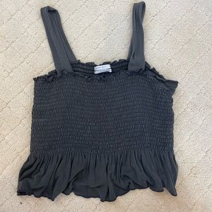 Urban Outfitters Black scrunch top cropped